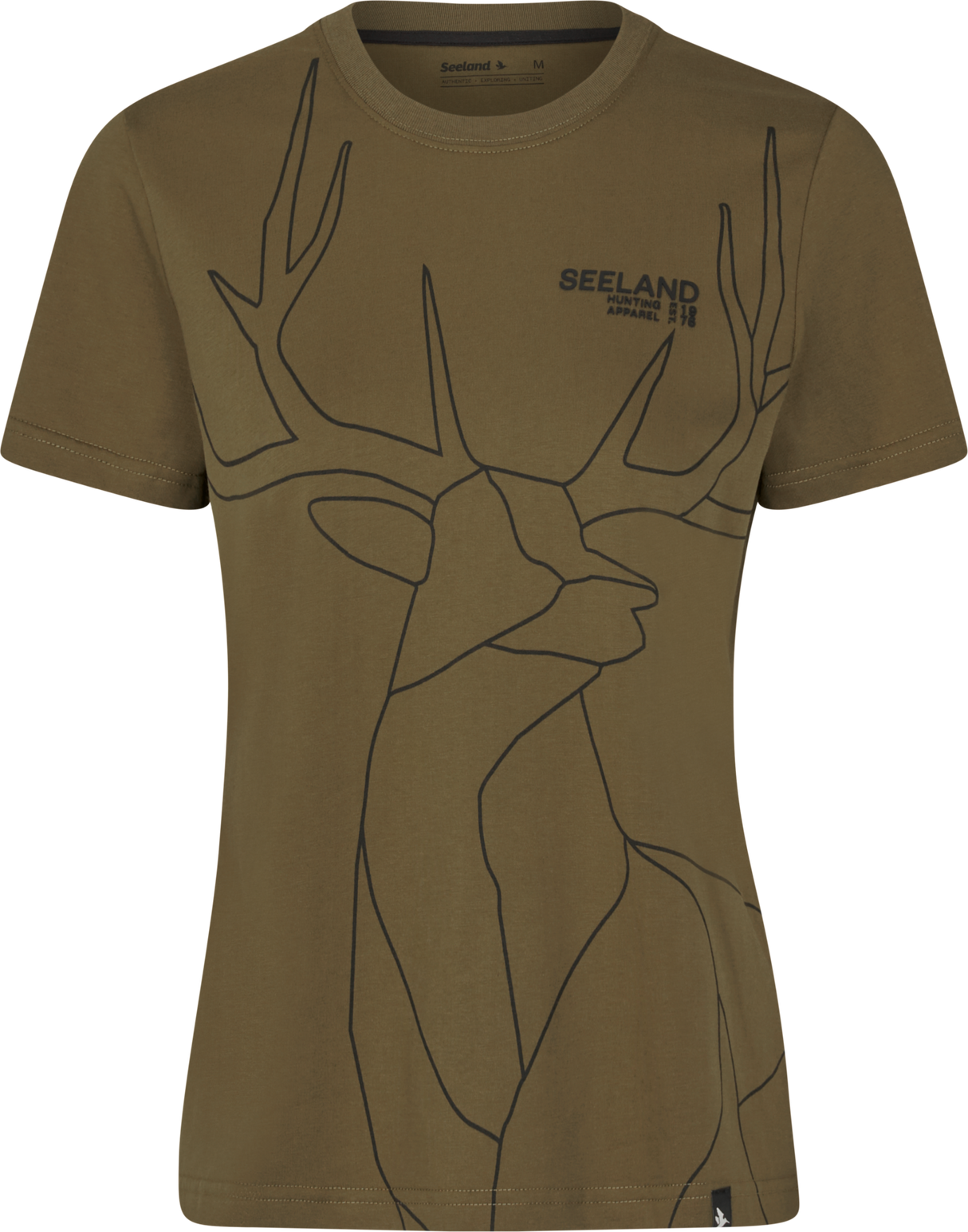 Dam T-shirt Military Olive – Seeland
