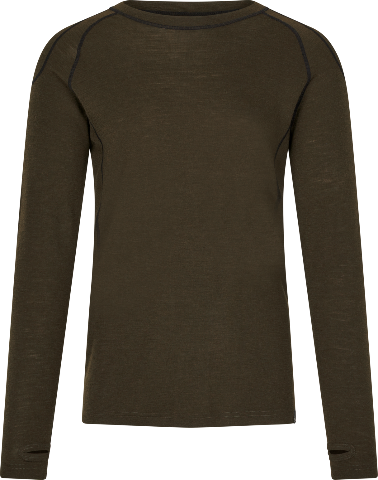 One Hundred långärmad T-shirt Pine green – Seeland