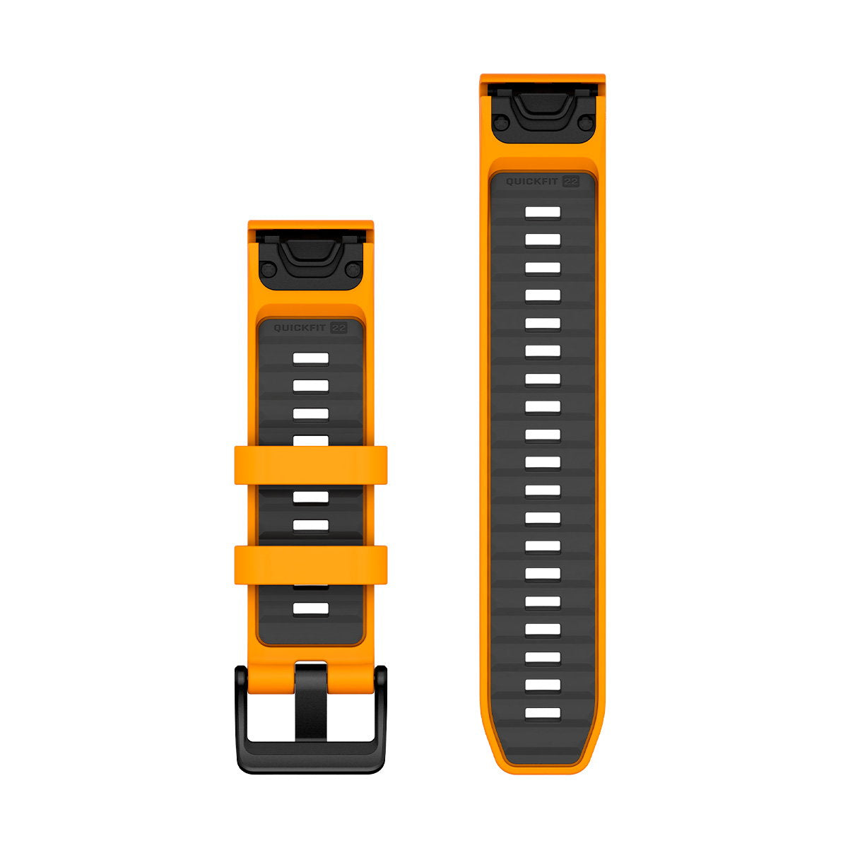 QuickFit® 22 remme, Spark Orange/Graphite silikone 2