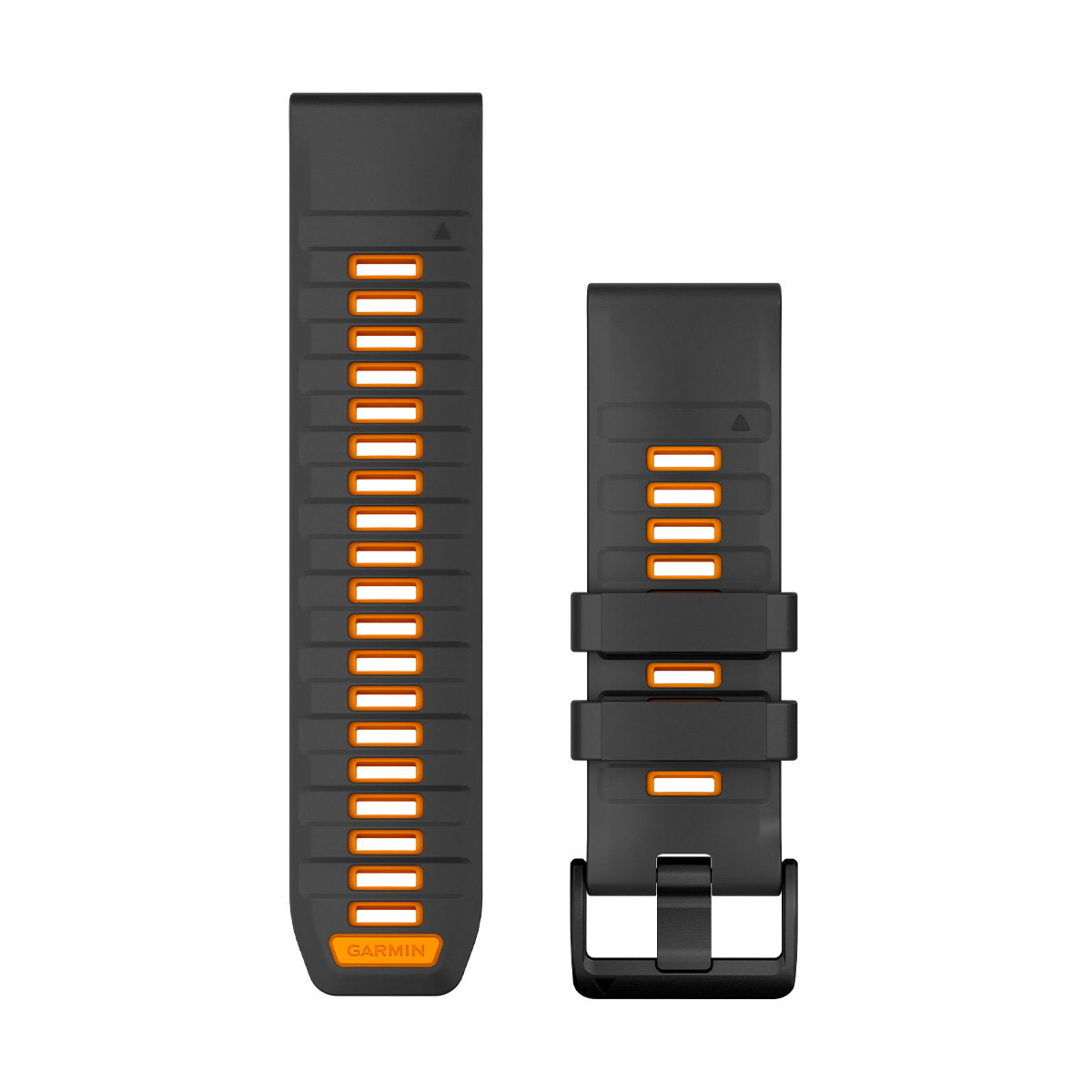 QuickFit® 26 remme, Graphite/Spark Orange silikone 2