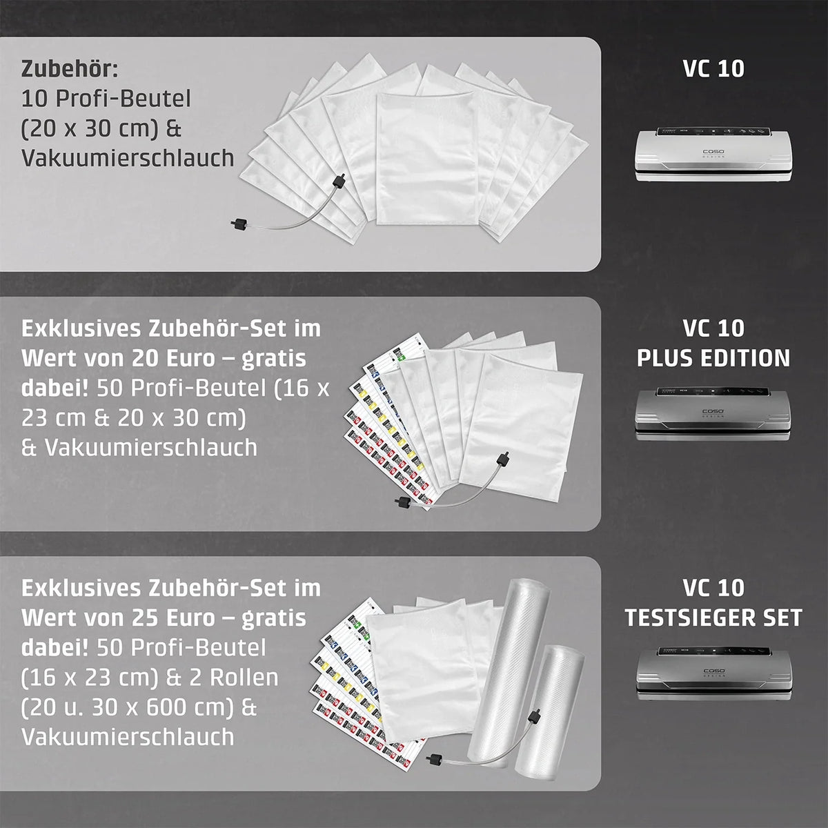 VC 10 Vakuumförpackare - Caso