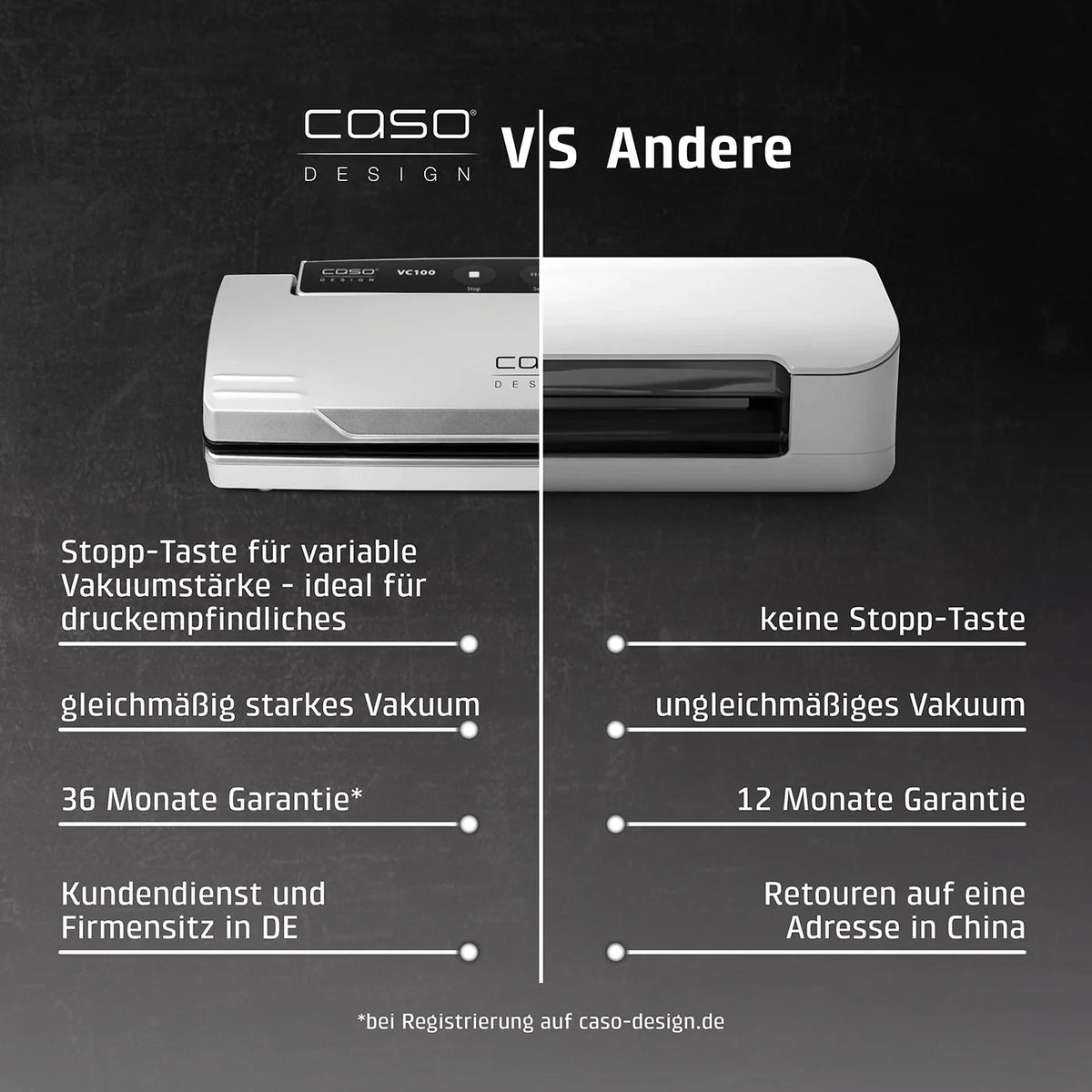 Vakuumförpackare VC 100 - Caso