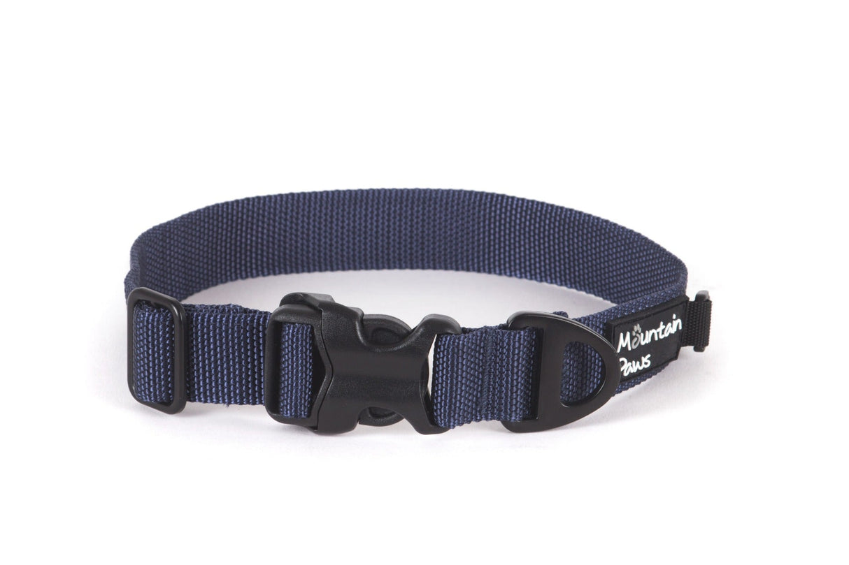 Extra Tough Dog Collar, Small, Navy - Mountain Paws
