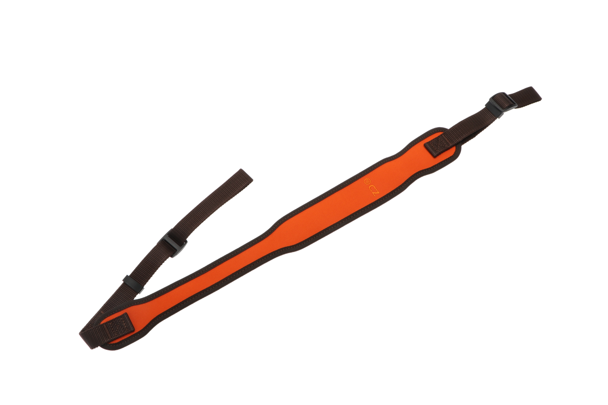 Gevärslinga i Orange nylon/gummibeläggning - CZ