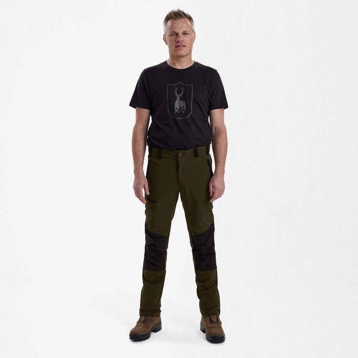 Strike Full Stretch byxor herr - svart/leaf - Deerhunter