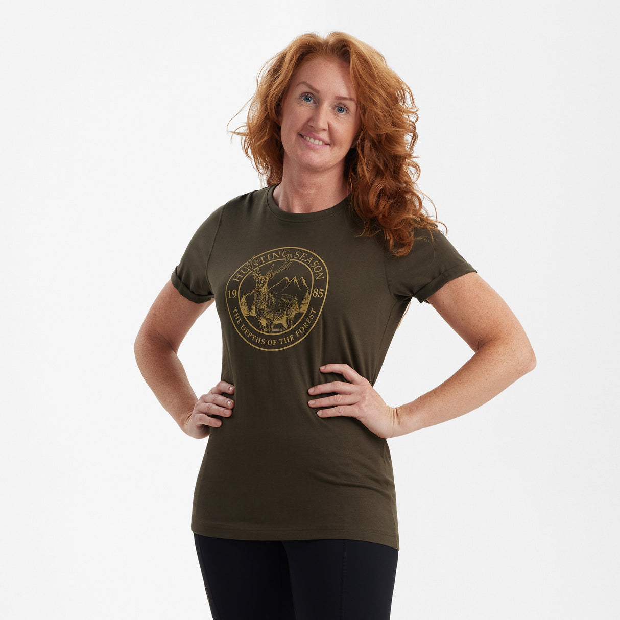 Lady Ella T-shirt Adventure Green - Deerhunter