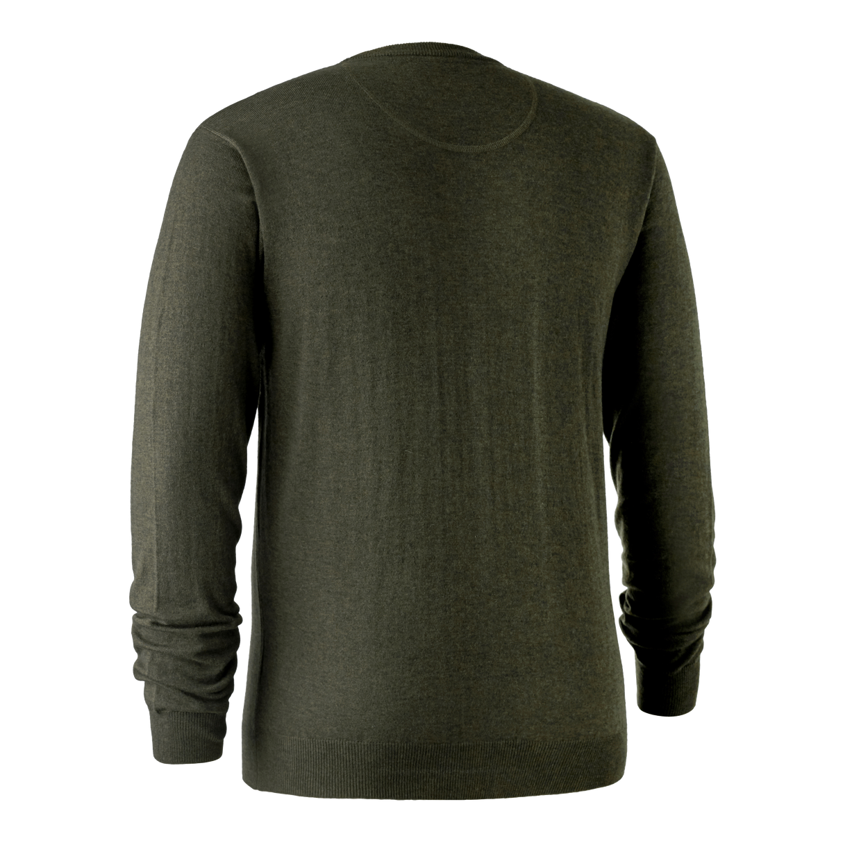 Kingston Stickad tröja Med Rund Hals - Green Melange – Deerhunter