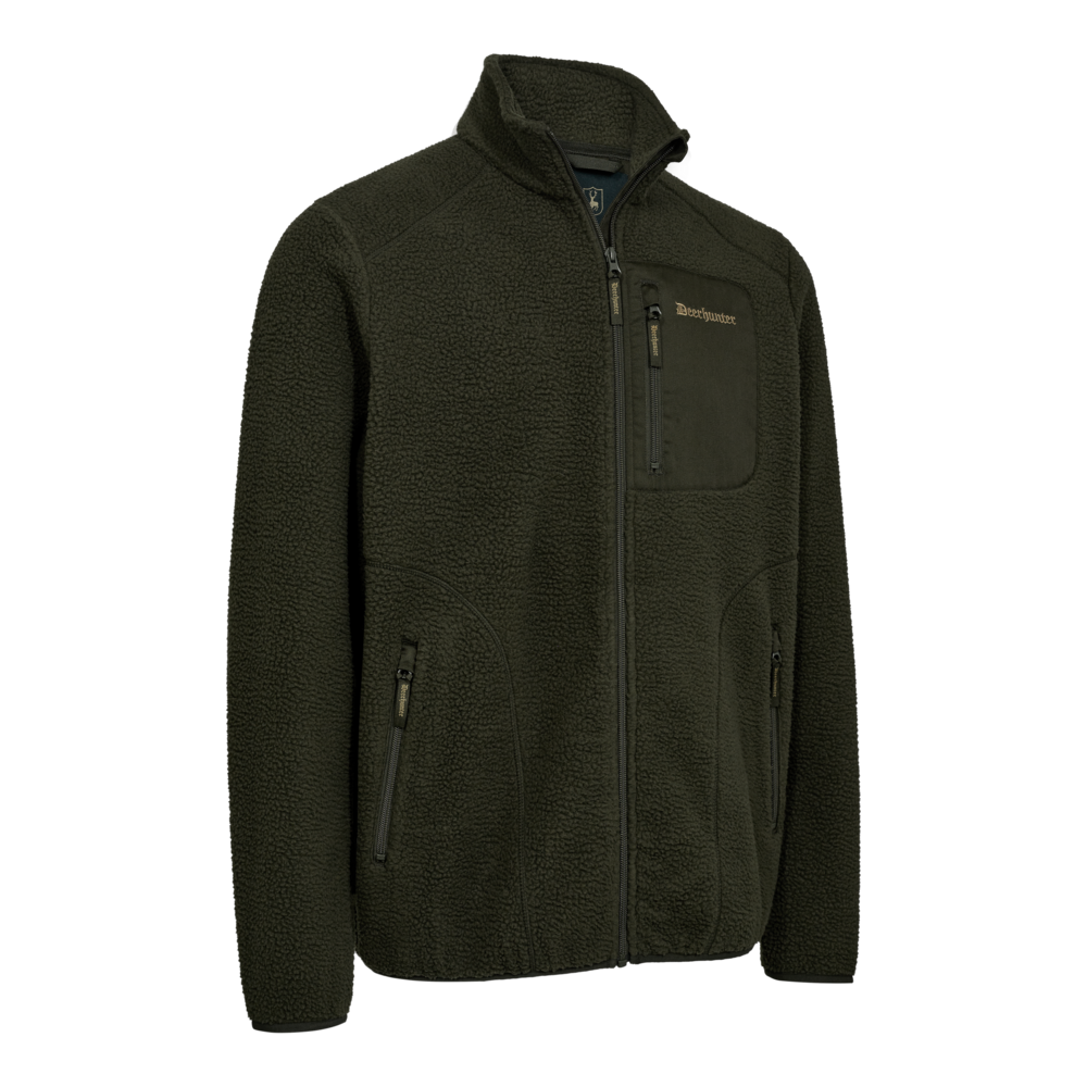 Atlas Fleecejacka Forest Green - Deerhunter