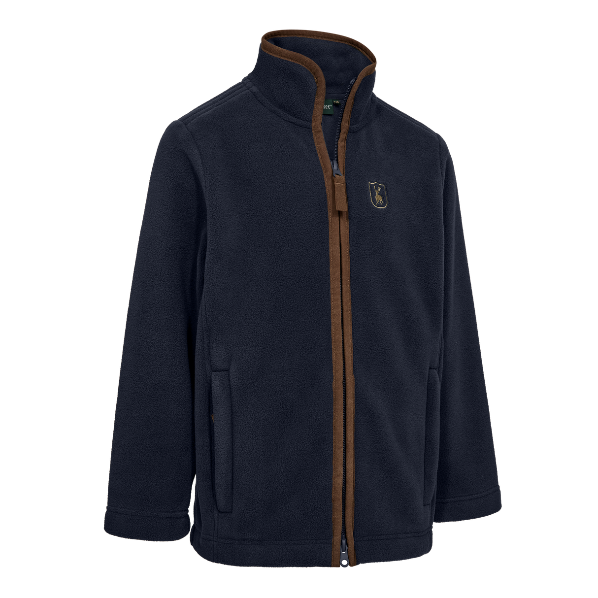 Youth Cumbria Fleecejacka - Dark Blue – Deerhunter