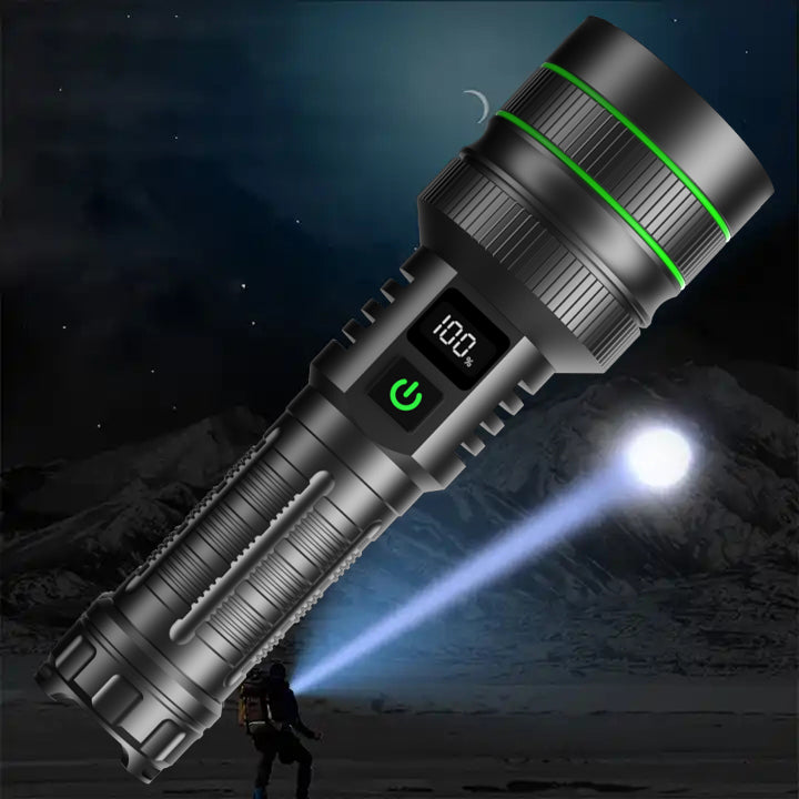 Extremt kraftig ficklampa med 10 000 lumen + powerbank - Ignition
