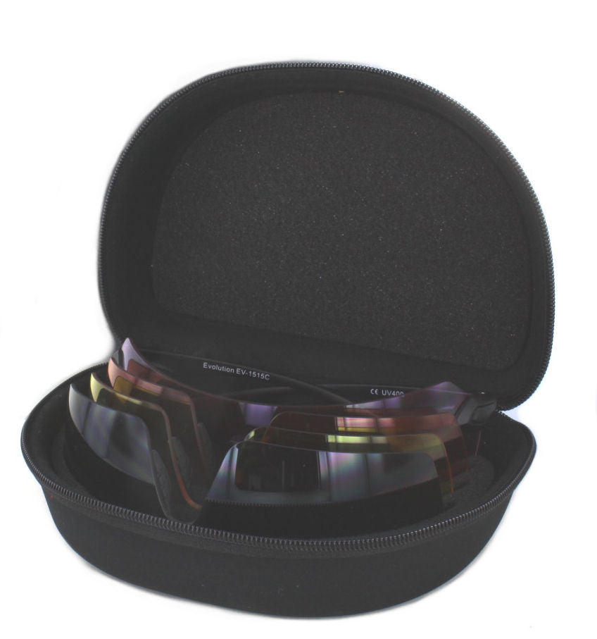Evolution Eyewear Skytteglasögon Matrix set - Grå/Gul/Orange/Lila