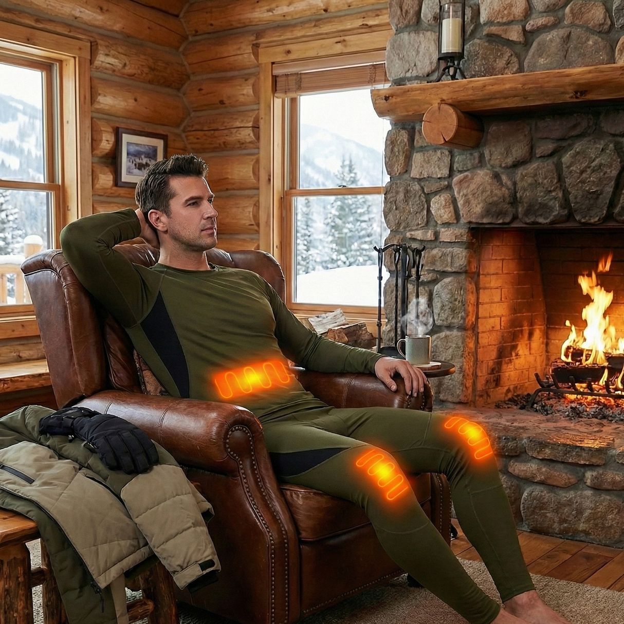 Underkläder med värme PRO + fjärrkontroll - HEET