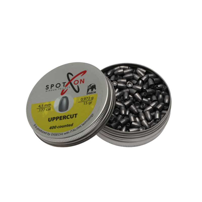 Upper Cut 4,5mm - 0,972gr/15grain - 400 bitar per burk - Spoton