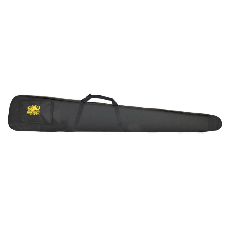 Hagelgevärsfodral Svart 130cm med ficka och rem - Buffalo River