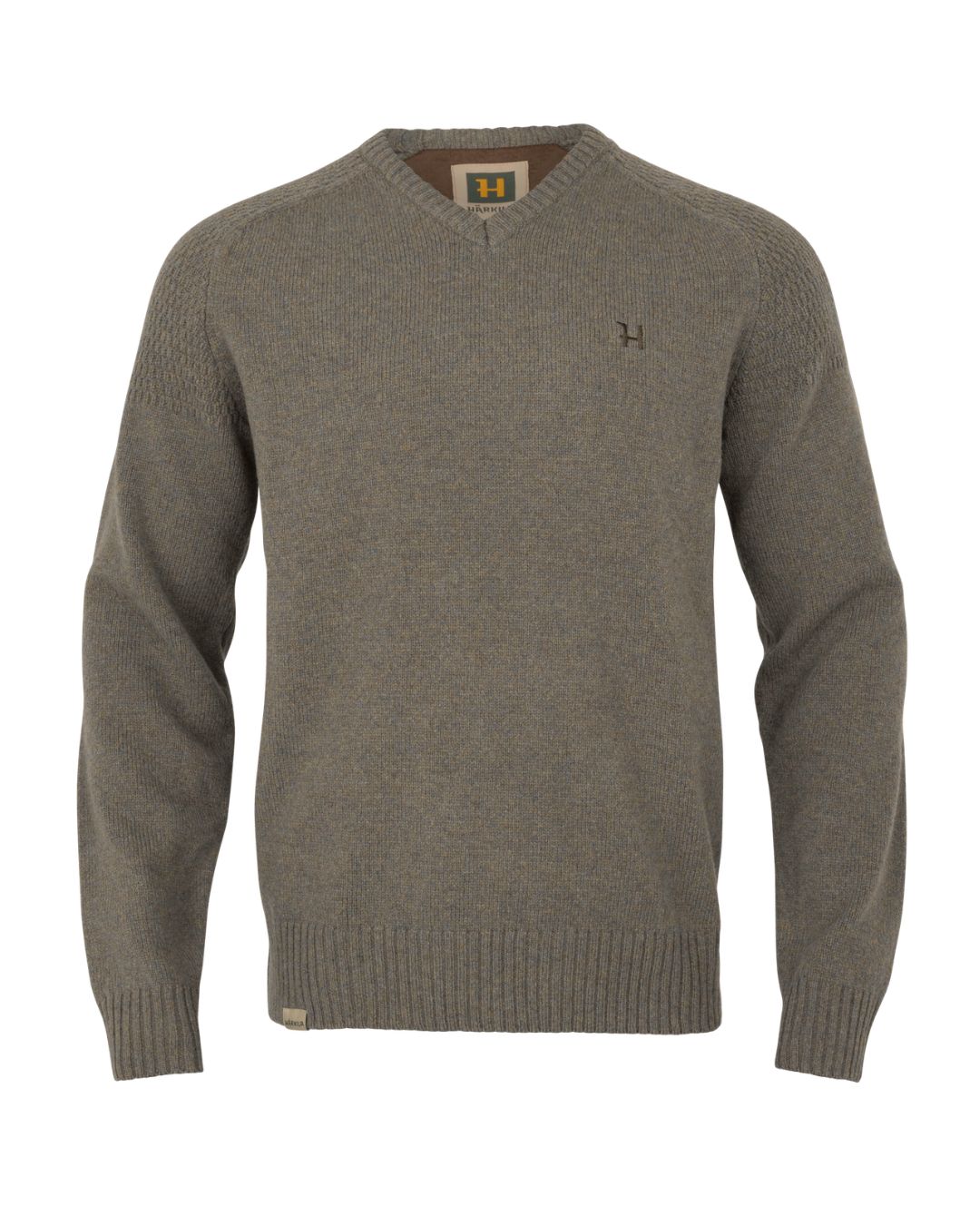Vincent Merino V-Neck Tröja - Dark sand – Härkila