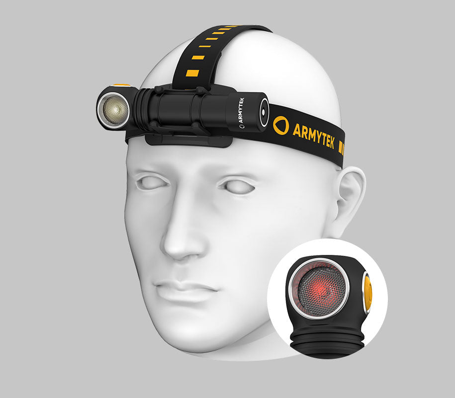Wizard C2 WR Magnet USB / Varm & Röd / 1020 lm & 230 lm / TIR 70°:120° / 1x18650 (inkl.) - Armytek