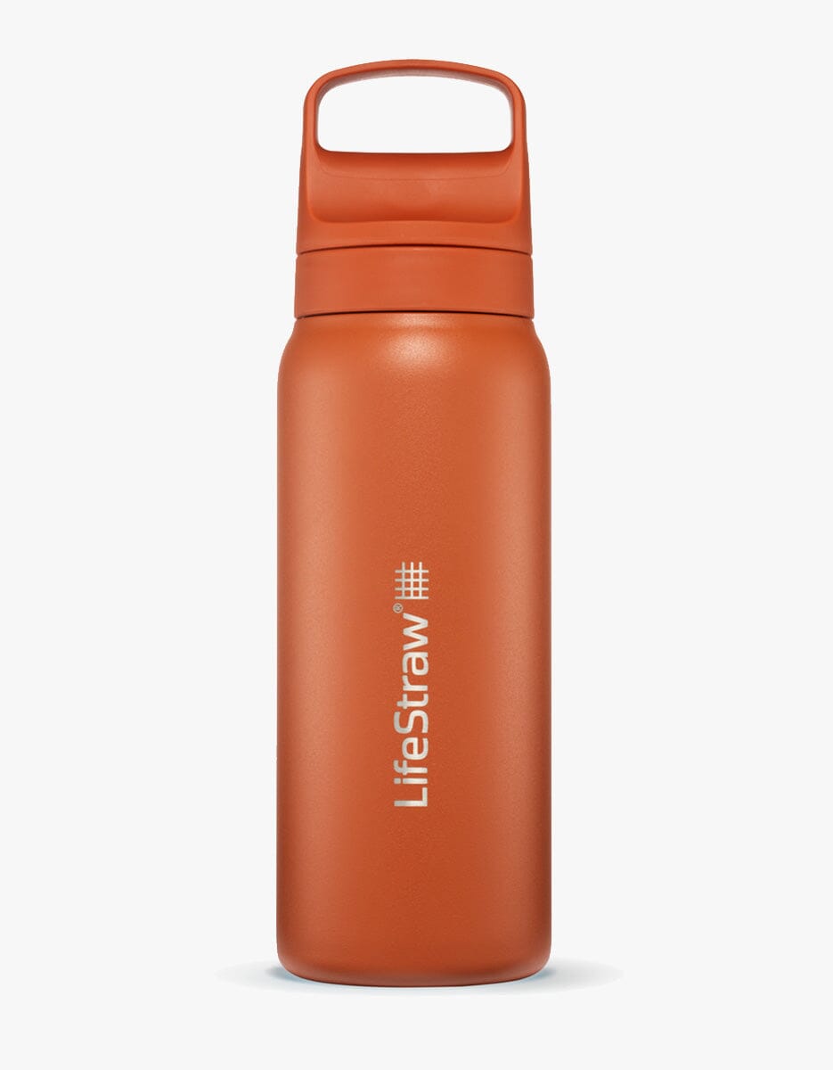 Go 2.0 Stainless Steel Water Filter Bottle Kyoto Orange / 700 ML - LifeStraw