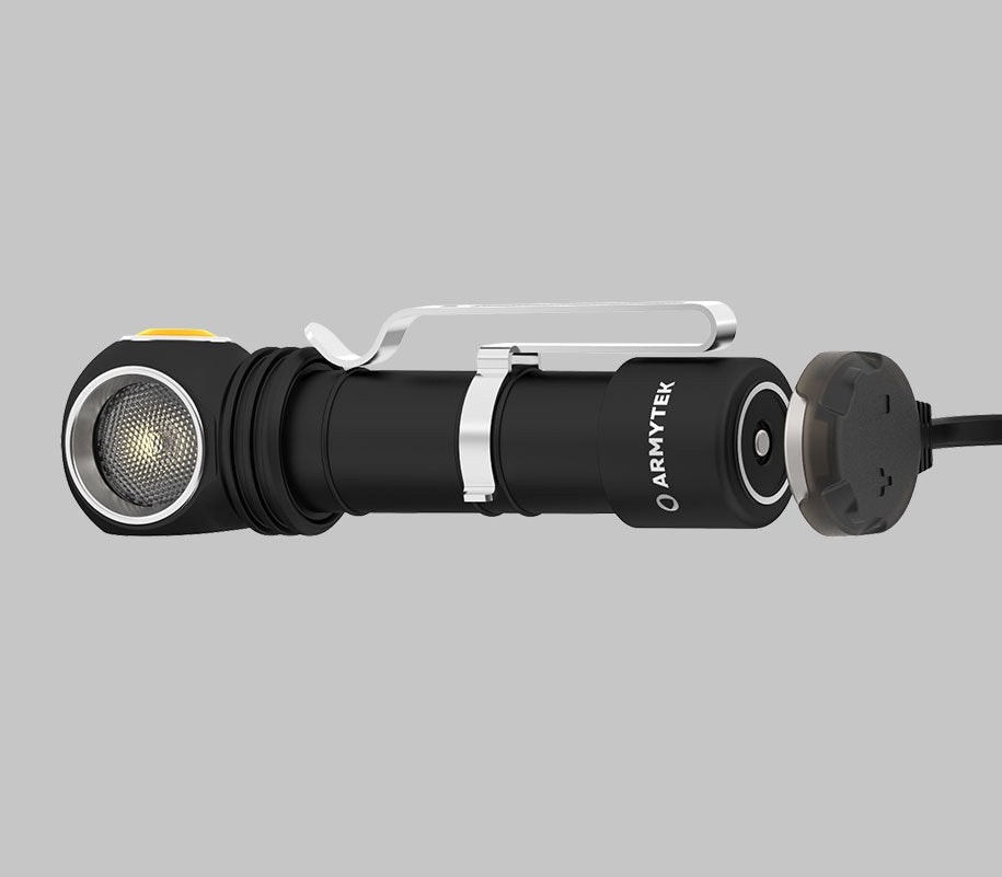 Wizard C2 WR Magnet USB / Varm & Röd / 1020 lm & 230 lm / TIR 70°:120° / 1x18650 (inkl.) - Armytek