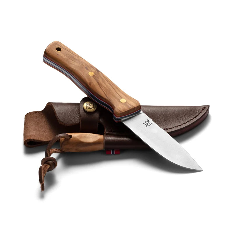 FEMUNDEN Kniv + tändstål med fodral - Øyo