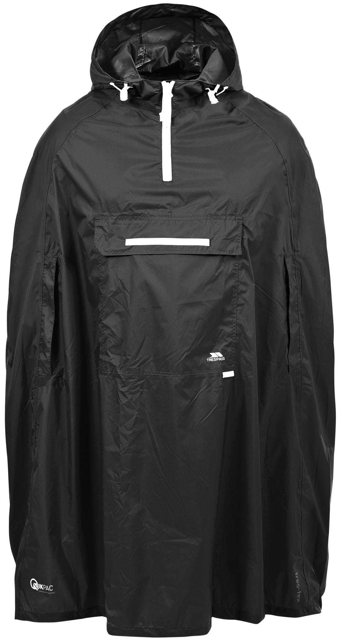 Stl. L - Qikpac Poncho - Svart - Trespass - Bytesvara
