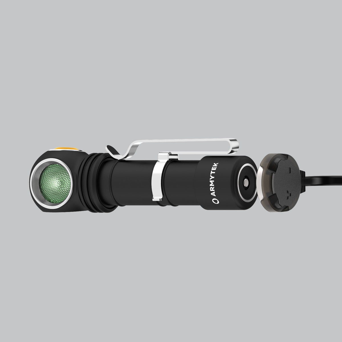 Wizard C2 WG Magnet USB / Vit & Grön / 1100 lm & 400 lm / TIR 70°:120° / 1x18650 (inkl.) - Armytek