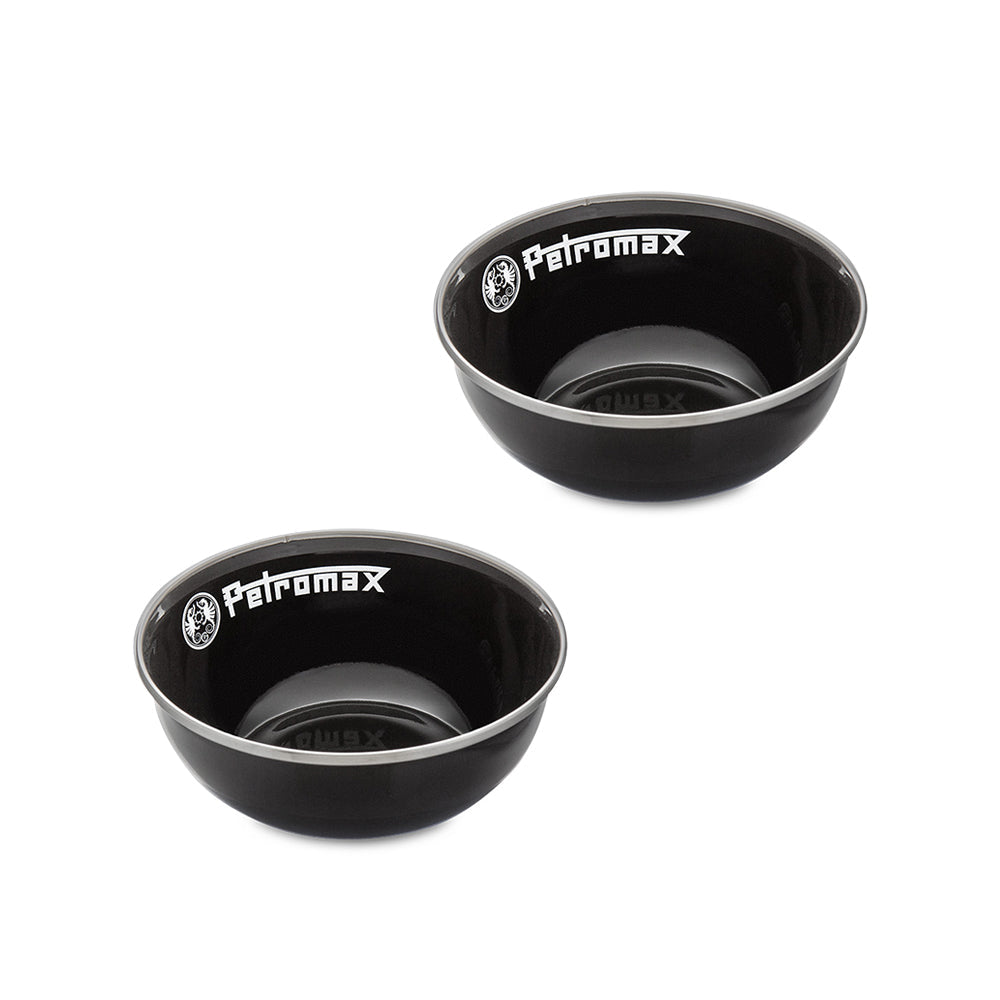 Petromax Emaljskålar svart 2-pack (16 – Petromax