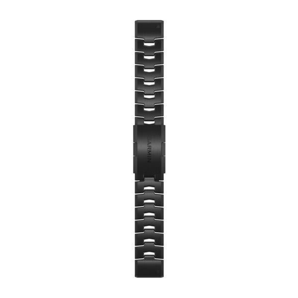QuickFit® 22 klockarmband, Ventilerad titanlänk, Carbon Grey DLC-beläggning – Garmin