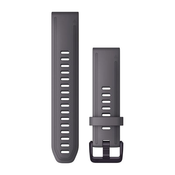 QuickFit® 20 Klockarmband Shale Grey Silikon Amethyst Hardware – Garmin