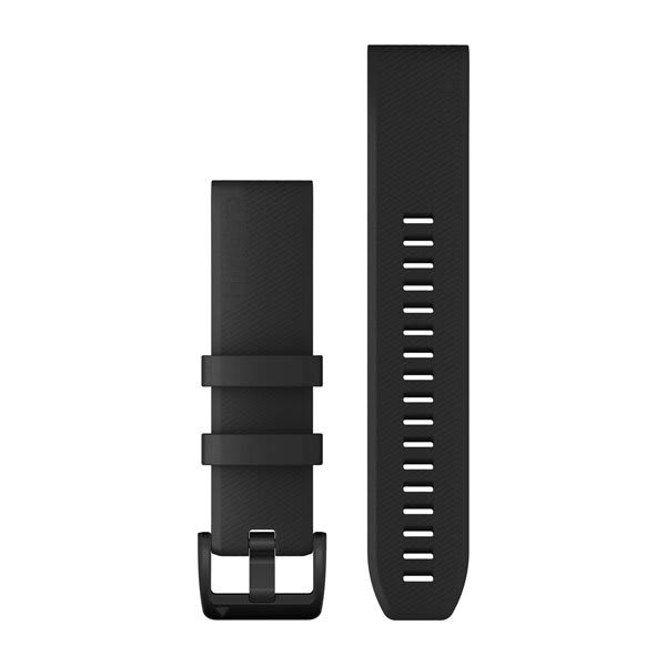 QuickFit® 22 Klockarmband Svart, Svart Hårdvara i Rostfritt Stål – Garmin