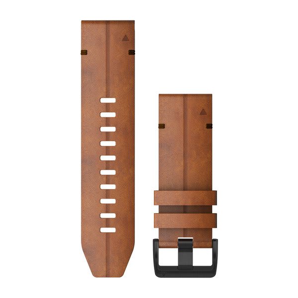QuickFit® 26 Klockarmband Brunt Läder – Garmin