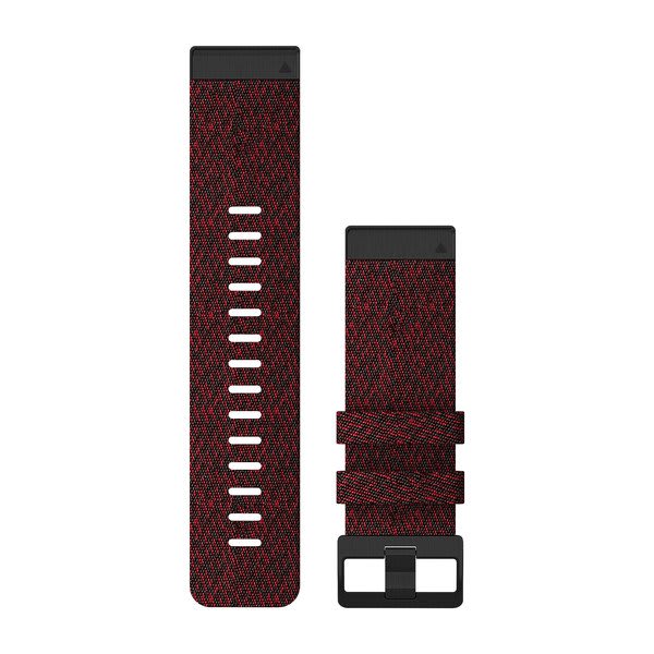 QuickFit® 26 klockarmband Rödmelerad Nylon – Garmin