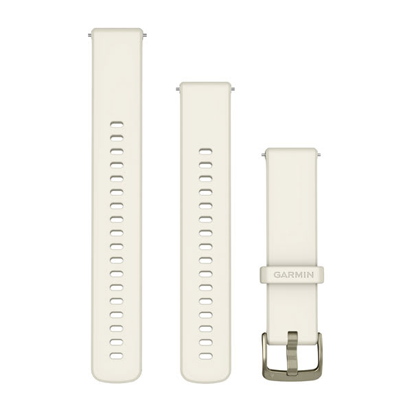Quick Release-Remmar (18 mm) Bone Silikon Lunar Gold Hardware – Garmin