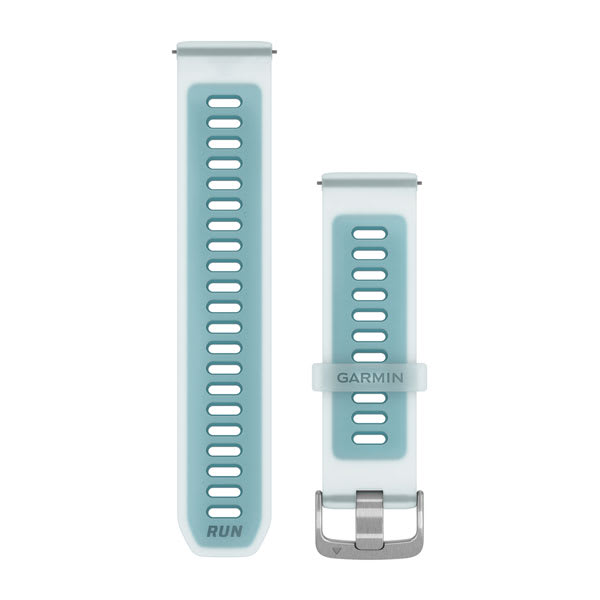 Quick Release-Remmar (22 mm) Genomskinlig Whitestone/Turkos Med Silverhårdvara – Garmin