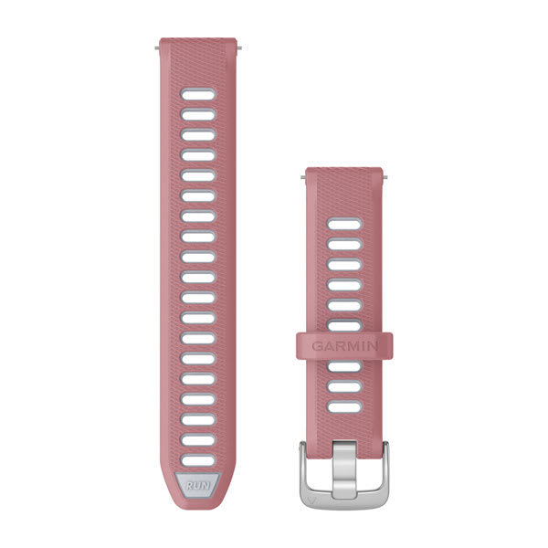 Quick Release-Remmar (18 mm) Pink/Whitestone Silver Hårdvara – Garmin