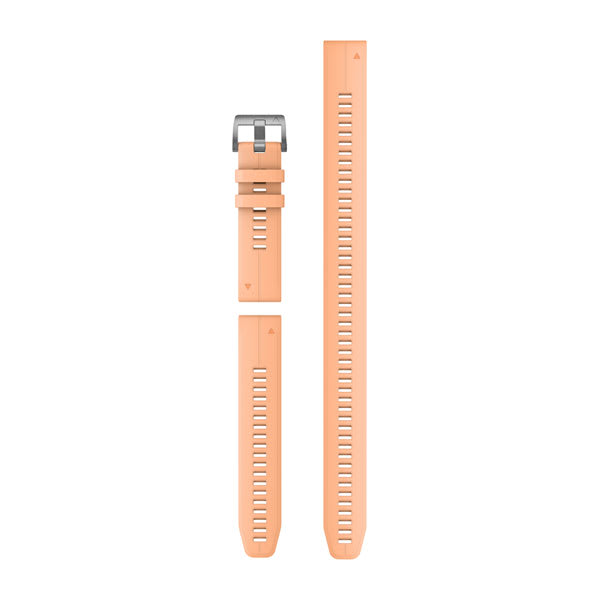 QuickFit® 22-remmar, Silikon i Shell Pink (Dykarset med 3 delar) – Garmin