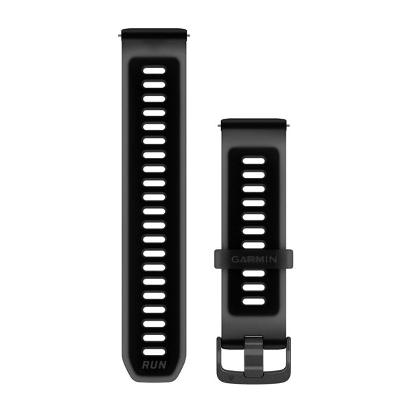 Quick Release-Remmar (22 mm) Genomskinlig Svart/Svart Med Slate Hardware – Garmin