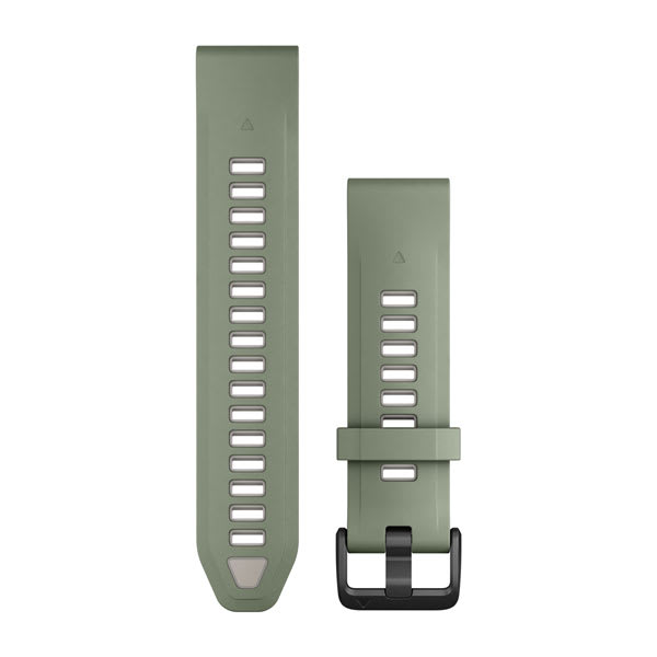 QuickFit® 20-remmar Willow/Fog Grey Silikon – Garmin