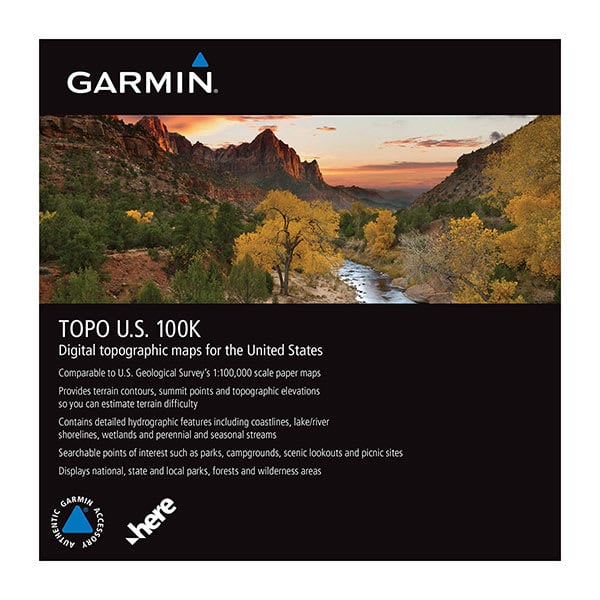 MicroSD™/SD™ kort: TOPO U.S. 100K 1