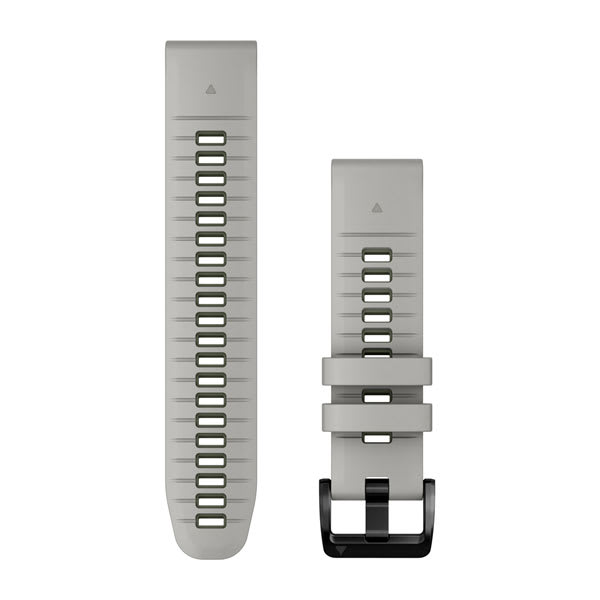 Quickfit 22 mm klockarmband Fog Gray/Moss Silikon – Garmin