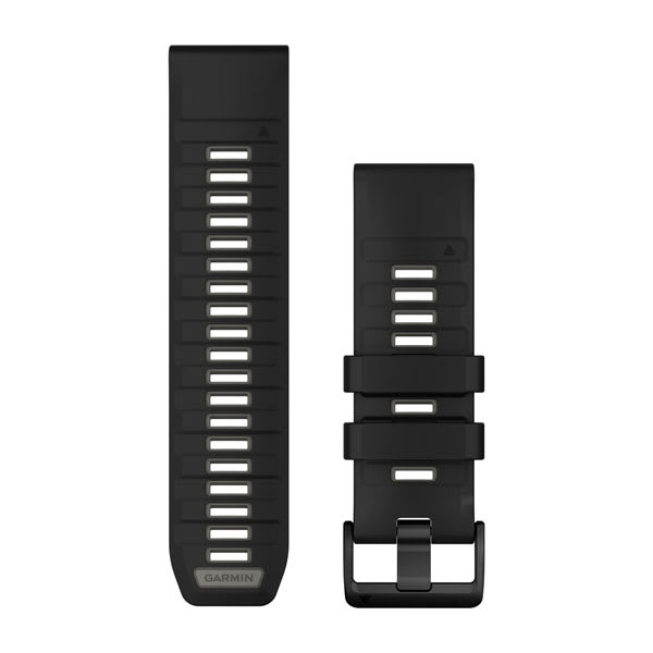 QuickFit® 26-remmar Svart/Pebble Grey Silikon – Garmin