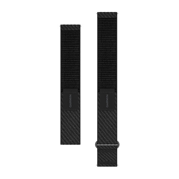 Quick Release-Remmar (20 mm), Svart ComfortFit Nylon – Garmin
