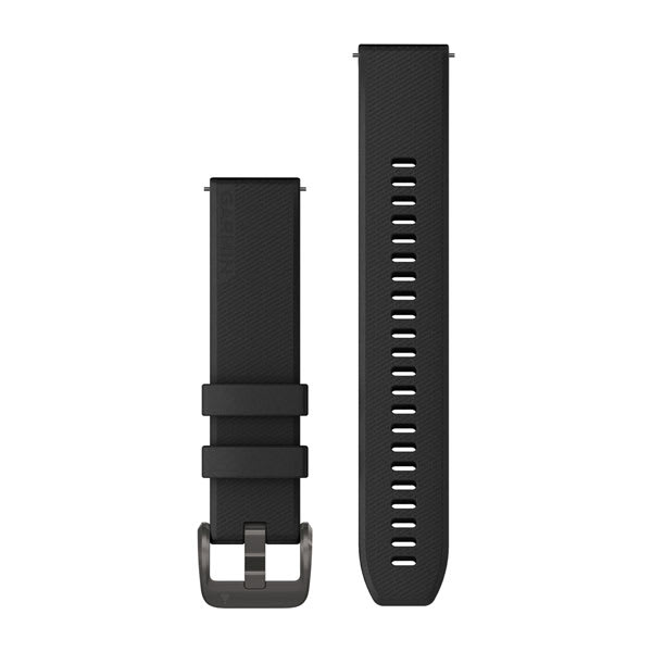 Quick Release-remmar (20 mm) Svart Med Svart Hardware – Garmin