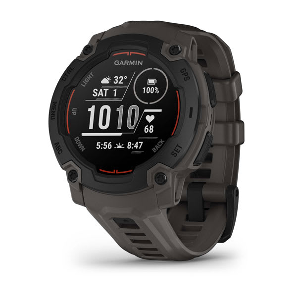 Instinct® E – 45 mm, Svart med Charcoal rem – Garmin