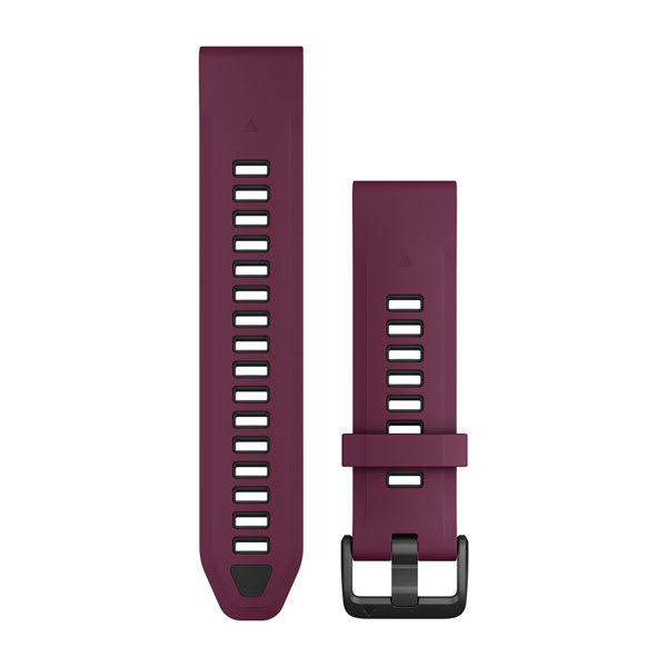 QuickFit® 20 Remmar, Merlot/Graphite Silikon – Garmin
