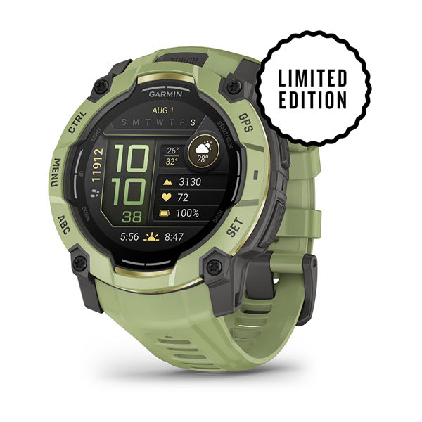 Instinct® 3 – 50 mm, AMOLED, Fern Green med Fern Green-rem – Garmin