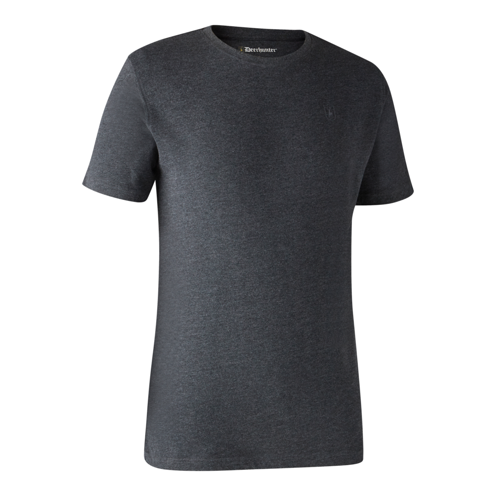Basis 2-pak T-shirt - Brown Leaf Melange - Deerhunter