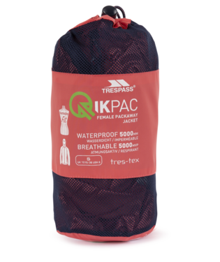 Qikpac Female Jkt - Peach Blush - Trespass