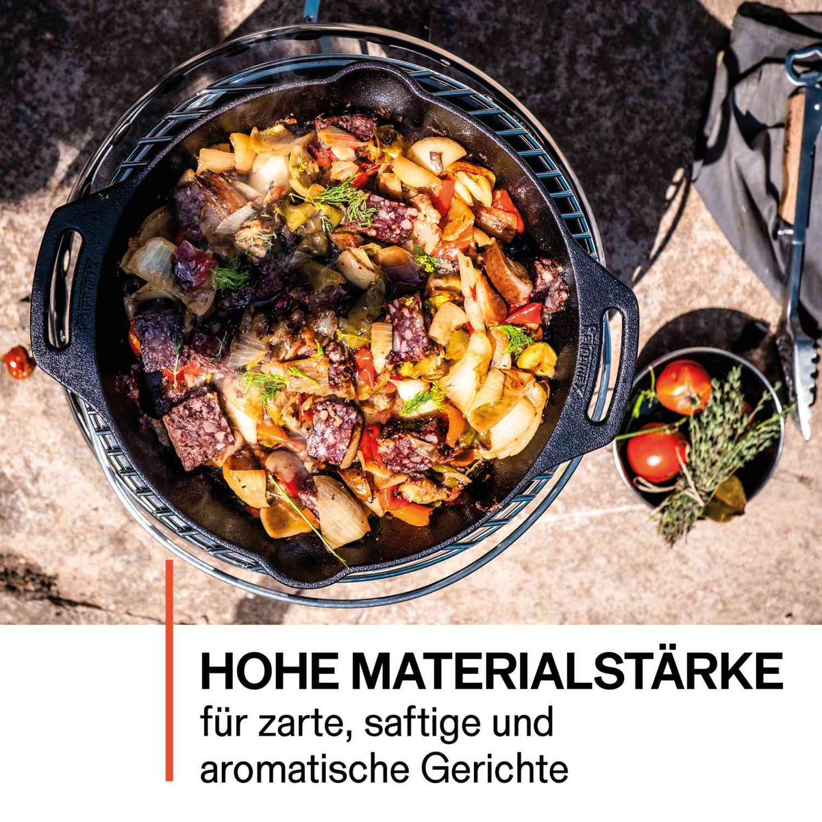 Dutch Oven ft12 med ben – 10,8 L gjutjärnsgryta – Petromax