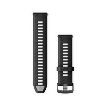 Quick release remme (24 mm), Sort silikone 1