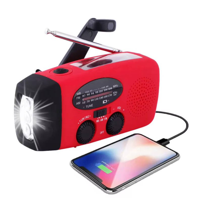 GLOBUZ - Nödradio med 2 000 mAh Powerbank
